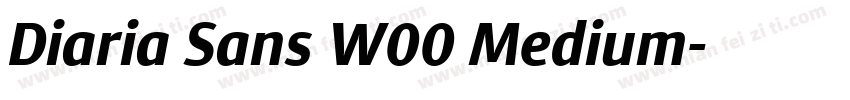 Diaria Sans W00 Medium字体转换